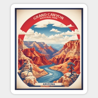 Grand Cayon United States of America Tourism Vintage Poster Sticker